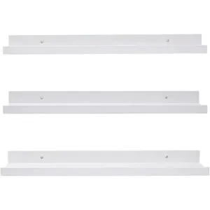 Estantería blanca para niños estantes flotantes de pared_7