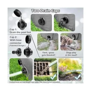 Jasonwell Piscina plegable para perros y mascotas piscina_2