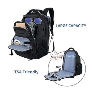 VANKEAN Mochila de viaje para laptop de 17.3 pulgadas_3