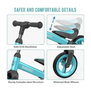 BOBIKE Juguetes de bicicleta de equilibrio para niños de 1_3
