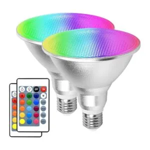 Bombilla LED multicolor Par38 para exteriores_1