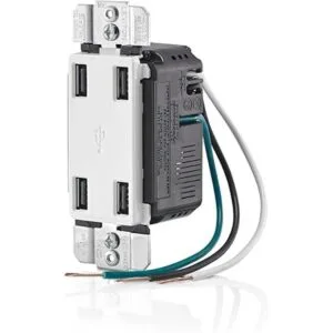 Leviton puertos de carga USB de alta velocidad 4 puertos_2