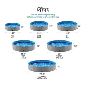 Jasonwell Piscina plegable para perros y mascotas piscina_6