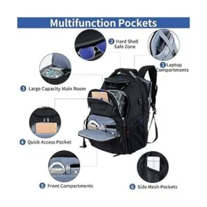 VANKEAN Mochila de viaje para laptop de 17.3 pulgadas_5