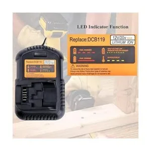 Elefly DCB119 Cargador de coche de repuesto para Dewalt_6