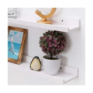 Estantería blanca para niños estantes flotantes de pared_5