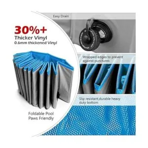 Jasonwell Piscina plegable para perros y mascotas piscina_3