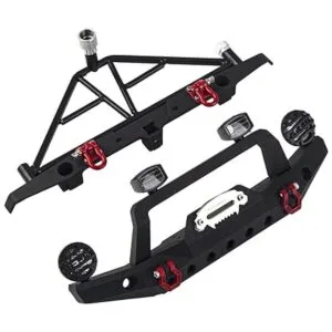 Vgoohobby Parachoques delantero y trasero de aluminio con_2