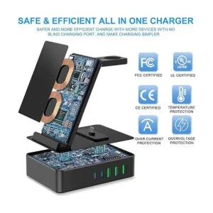 Estación de carga 8 en 1 estación de carga inalámbrica de_3