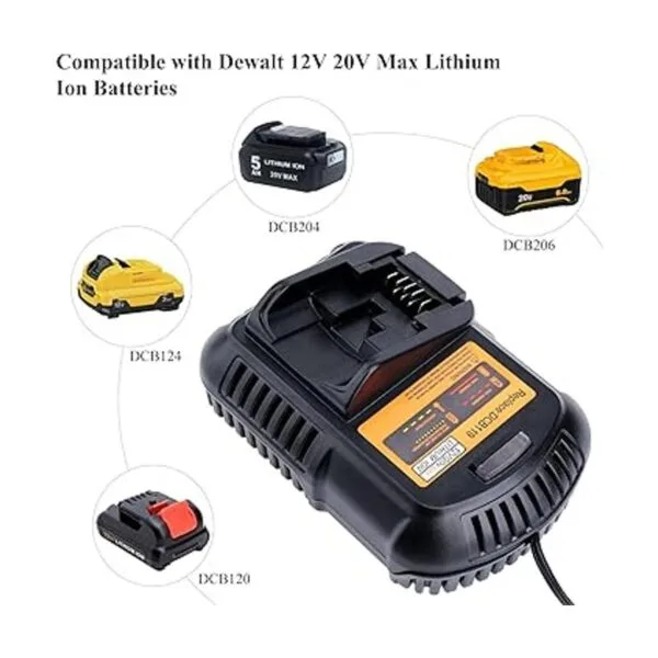 Elefly DCB119 Cargador de coche de repuesto para Dewalt_5