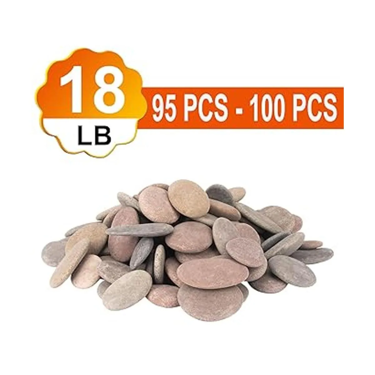 Aproximadamente 94 piezas 100 piezas 18 libras rocas_2