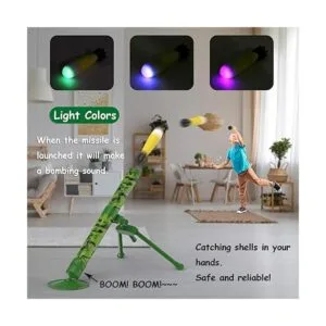 ABCaptain Juego de lanzador de mortero cohetes de espuma_3
