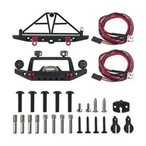 Vgoohobby Parachoques delantero y trasero de aluminio con_1
