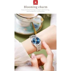 OLEVS Womens Watch Fashion Dress Diamond Female Watches_7