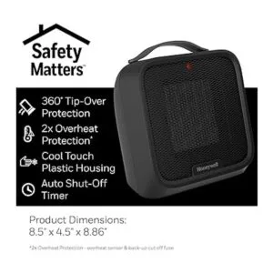 Honeywell UberHeat Plus Calentador de cerámica para_5