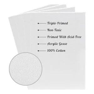 Paquete de 72 lienzos para pintar de 8 x 10 pulgadas_2