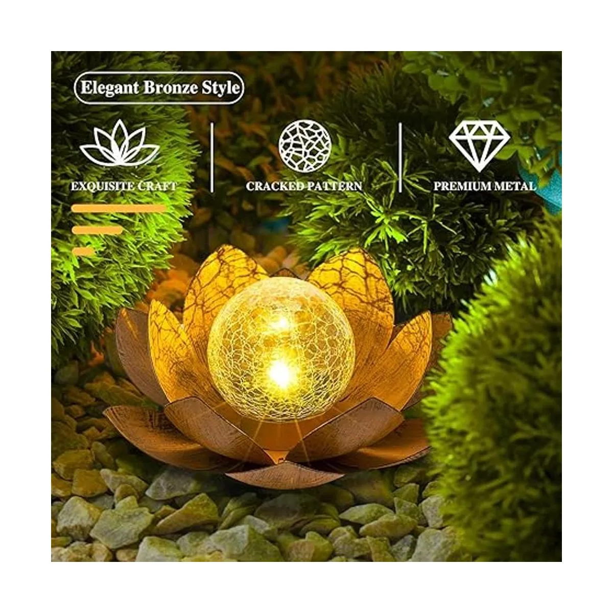 AIINY Luz solar para exteriores paquete de 2 unidades_2