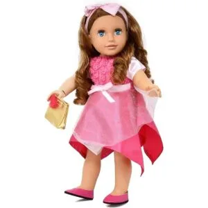 Muñeca de niña de 18 pulgadas muñeca de moda con cabello_6