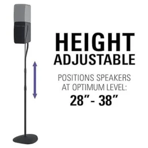 SANUS Soporte de altavoz de altura ajustable se extiende_4