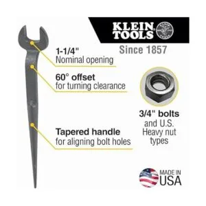 Klein Tools Llave Spud 3212 perno de 34 pulgadas para_2