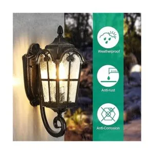 EDISHINE Lámparas de pared al aire libre del atardecer al_4