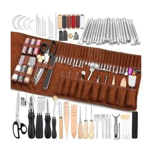 TLKKUE Herramientas de cuero para manualidades kit de_2