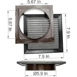 Vent Systems Conducto de 6 pulgadas 8 x 8 pulgadas_7