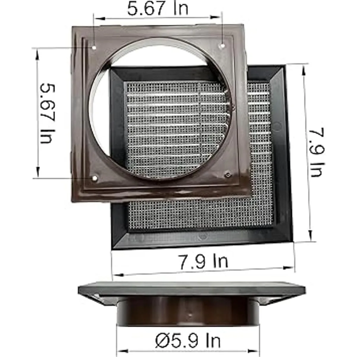 Vent Systems Conducto de 6 pulgadas 8 x 8 pulgadas_7