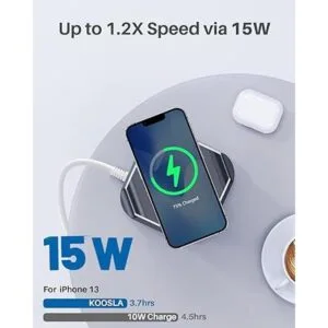 KOOSLA Power Strip Tower Wireless Charger Surge_4