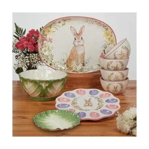 Certified International Plato ovalado para jardín de_3