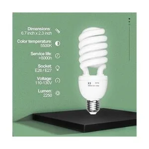 EMART Bombillas de fotografía de 45 W 5500 K E26E27_2