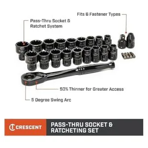 Crescent Juego de herramientas mecánicas estándar de 25_3