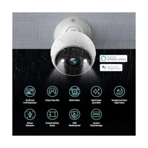 Kasa Cámara de seguridad 2K de 4 MP con cable para_2