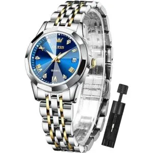 OLEVS Womens Watch Fashion Dress Diamond Female Watches_1