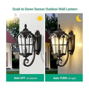 EDISHINE Lámparas de pared al aire libre del atardecer al_2