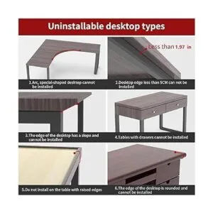 Siiboat Extensor de escritorio para computadora soporte_7