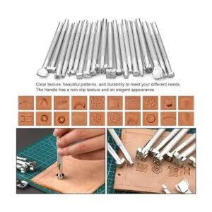 TLKKUE Herramientas de cuero para manualidades kit de_4