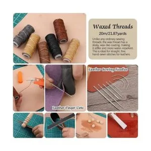 Herramientas de trabajo de cuero kits de artesanía de_7