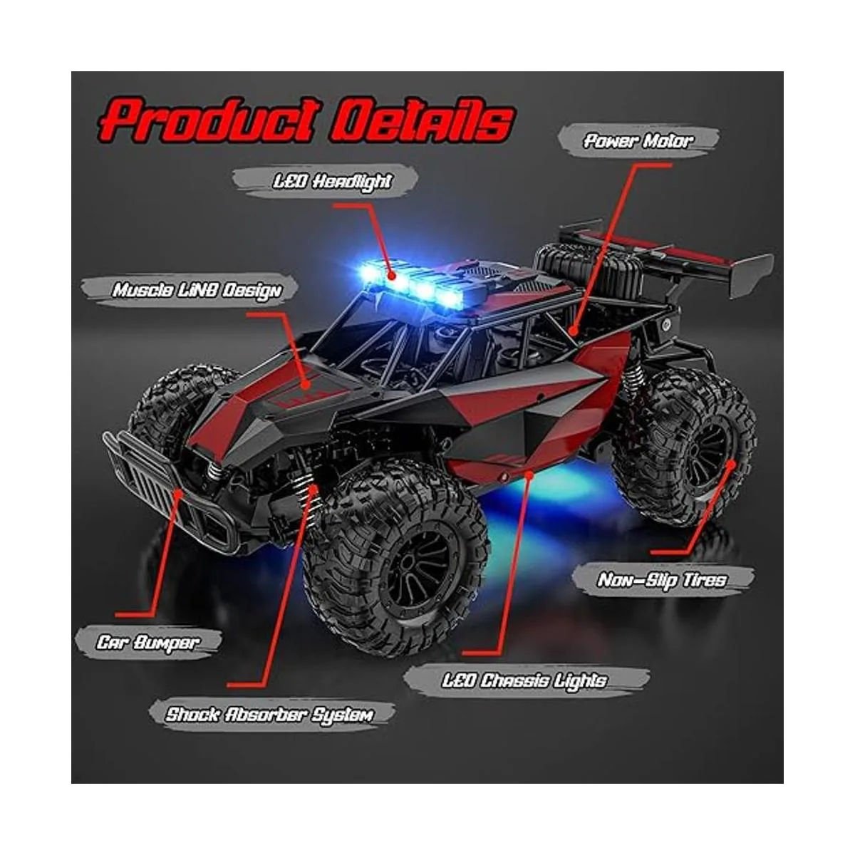 BLUEJAY Coche de control remoto 2.4 GHz de alta_4