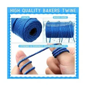 Kenning 32 rollos de cuerda de macramé 4 hebras 0.118 in_3