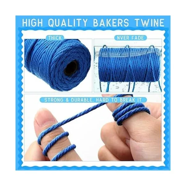 Kenning 32 rollos de cuerda de macramé 4 hebras 0.118 in_3