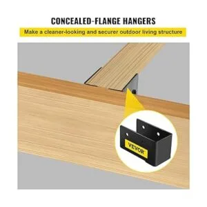 VEVOR Percha oculta 2 x 4 pulgadas reborde oculto_2