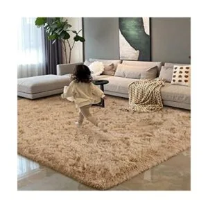 HOMORE Alfombra mullida de lujo para dormitorio sala de_1