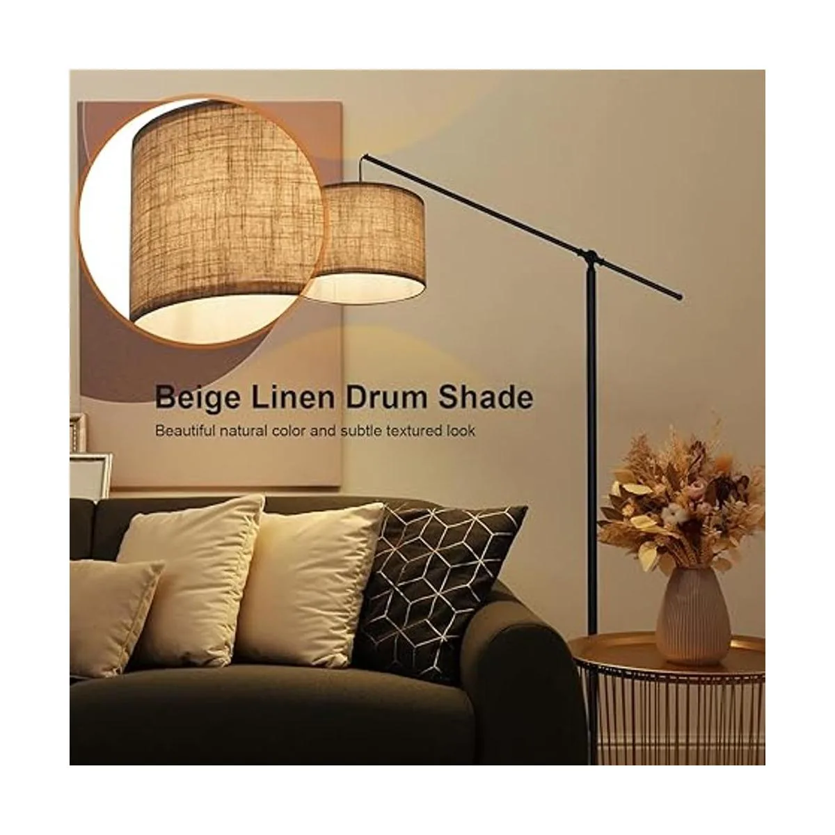 Suraielec Lámpara de pie de arco lámpara de pie voladizo_2