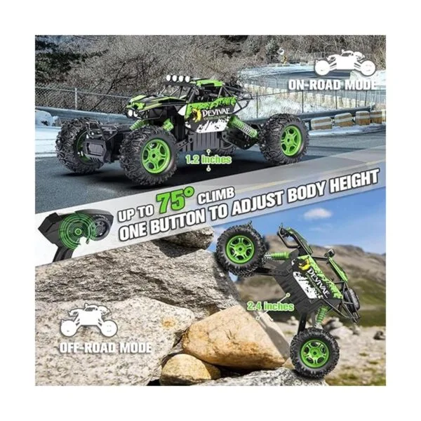 CROBOLL Auto de control remoto grande 112 para niños con_2