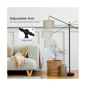 Suraielec Lámpara de pie de arco lámpara de pie voladizo_3