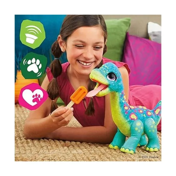 FurReal Snackin Sam The Bronto Juguete animatrónico_4