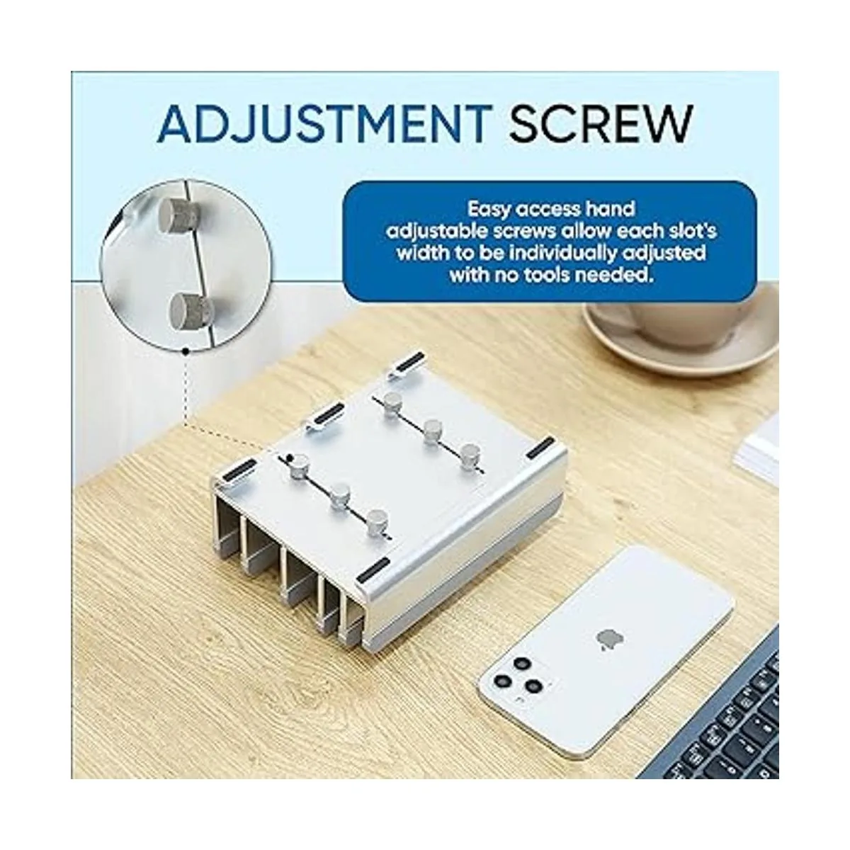 Elestoria Soporte vertical múltiple para laptop Soporte_3