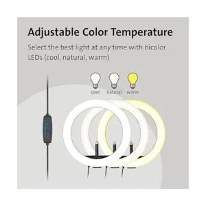 Kensington L1000 Anillo de luz bicolor con soporte de_3