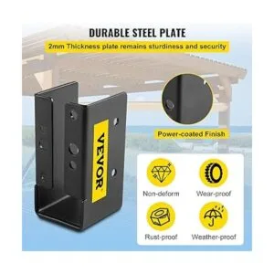 VEVOR Percha oculta 2 x 4 pulgadas reborde oculto_4